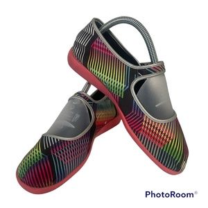 Chocolaticas Hot Chocolate Design Neon Lines Popping Candy Mary Jane Shoes SZ 8